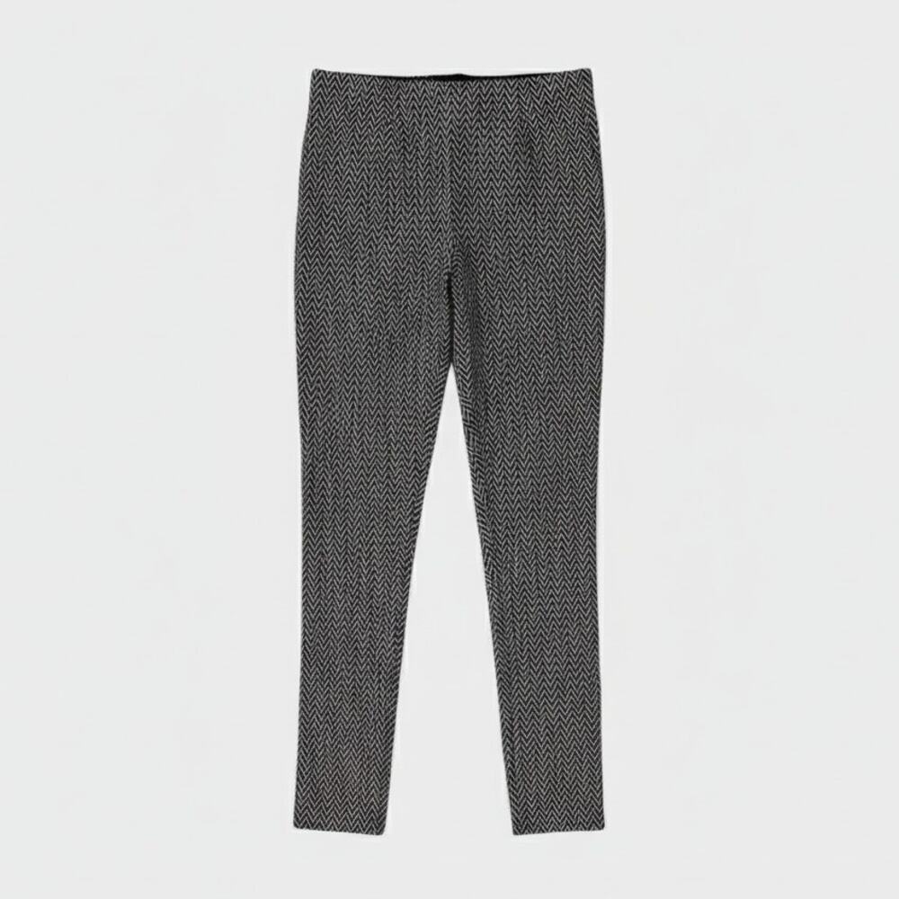 Hilary Radley Womens Small Black White Check Pants